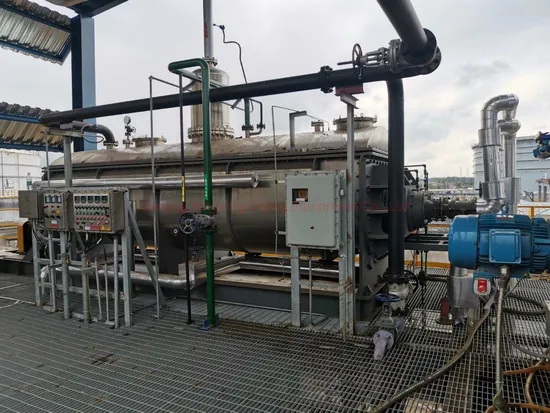 ASME Hollow Blade Sludge Rotary Drum Dryer Machine