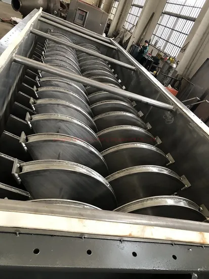 ASME Hollow Blade Sludge Rotary Drum Dryer Machine