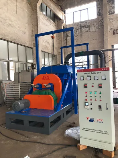 ASME Hollow Blade Sludge Rotary Drum Dryer Machine